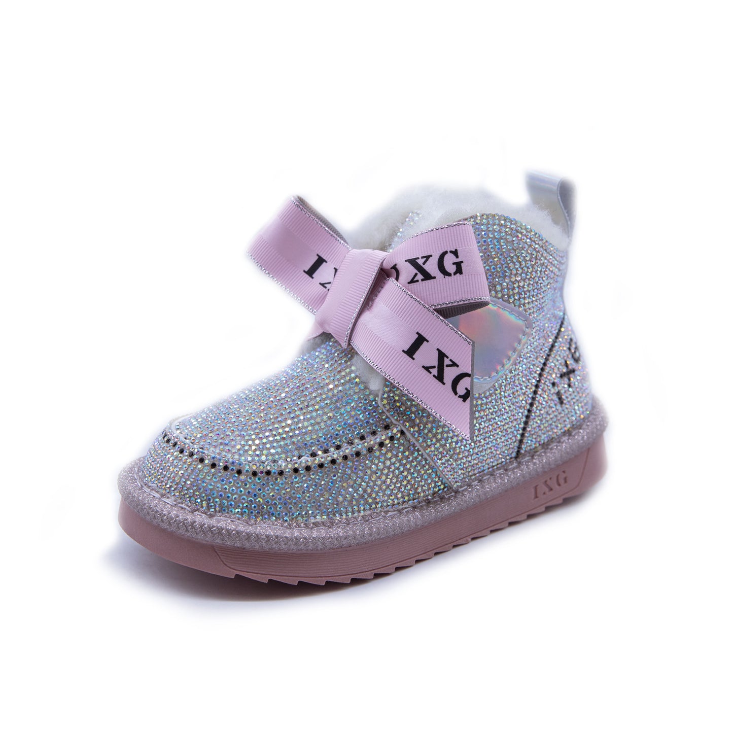 Rhinestone Princess Thermal Cotton Shoes