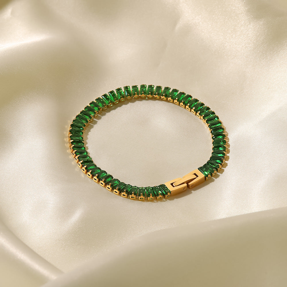 18K Gold Plated Full Zircon Bracelet