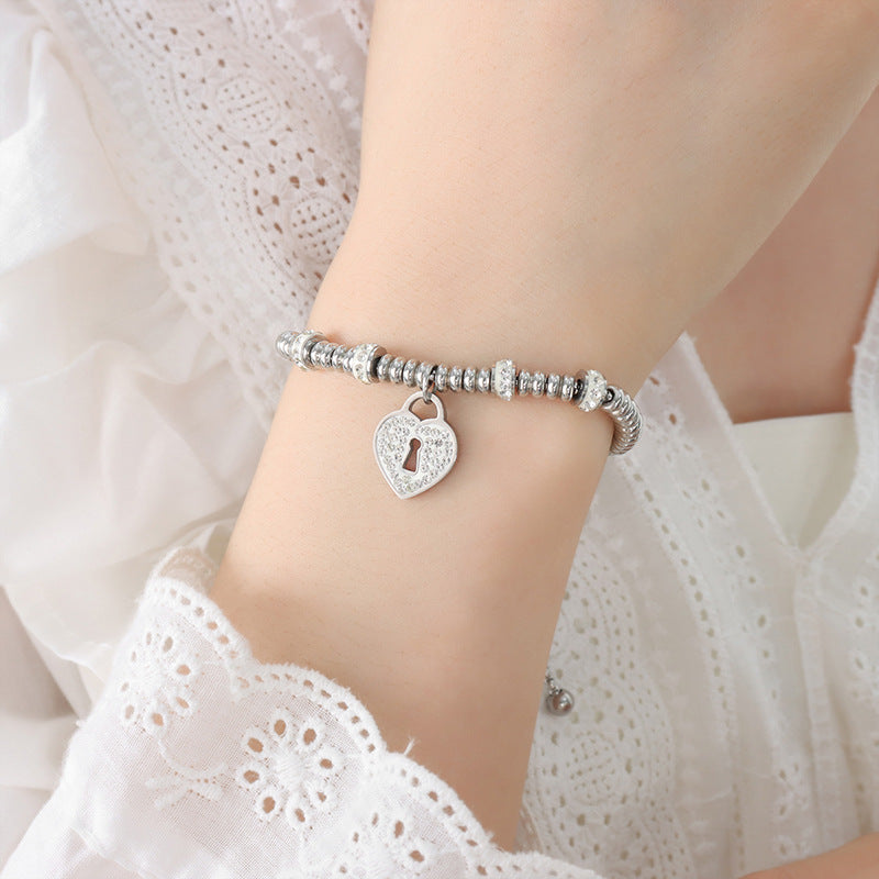 18K gold exquisite fashion heart/star/palm/round/ball/pearl design bracelet