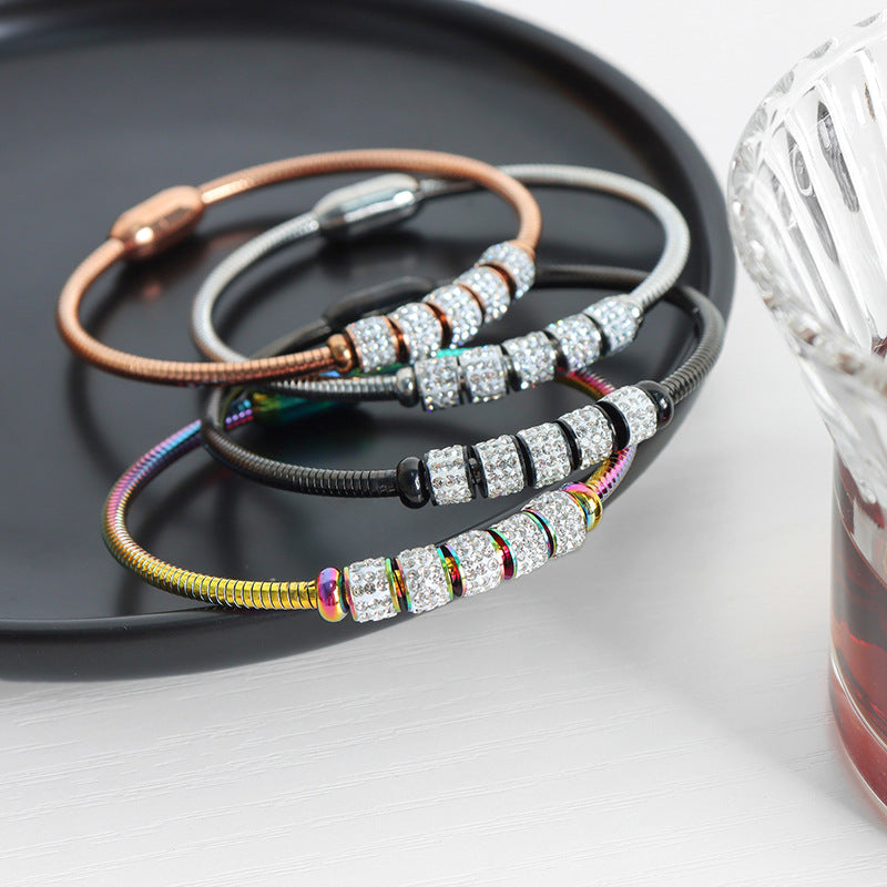 18K gold noble and fashionable diamond design light luxury style bracelet