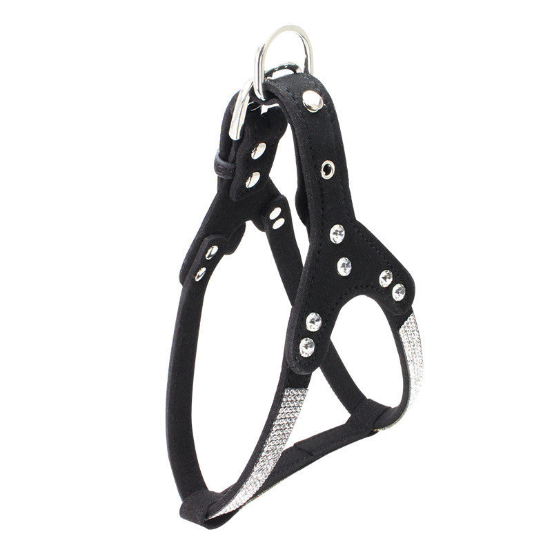 Rhinestone pet chest strap / harness