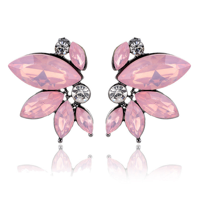 Rhinestone Decor Stud Earrings