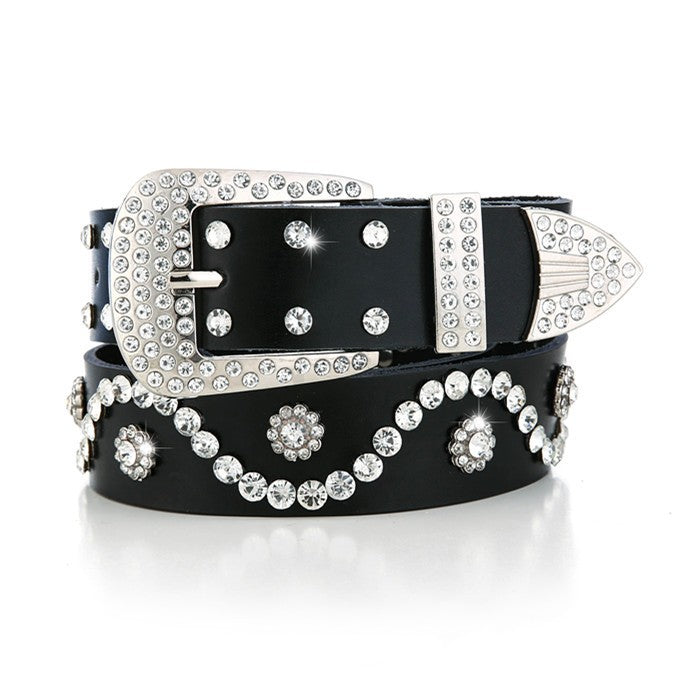 Women's Rhinestone Full Diamond Inlaid Belt