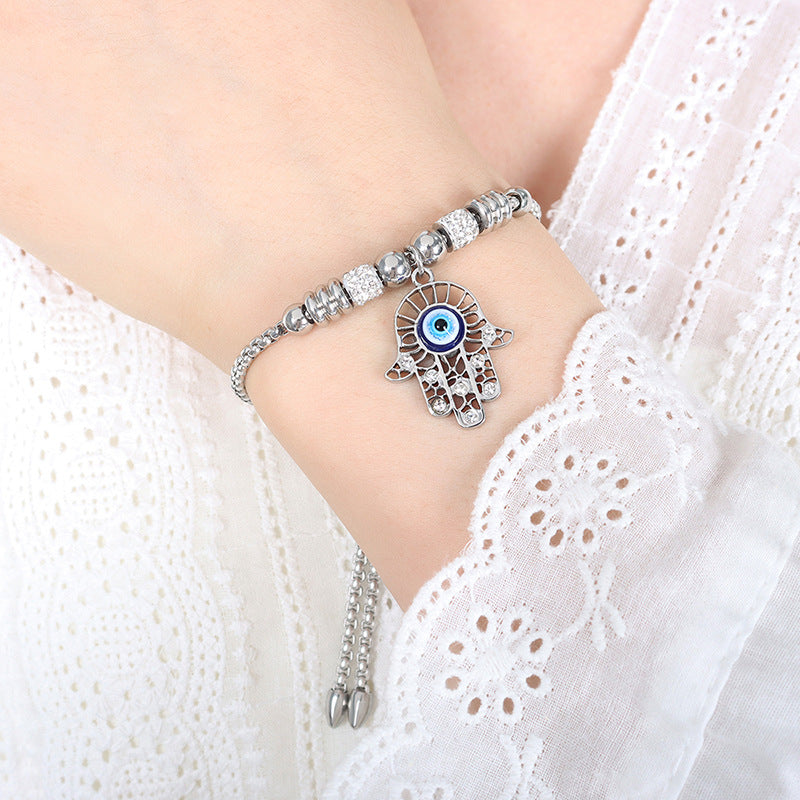 18K gold exquisite fashion heart/star/palm/round/ball/pearl design bracelet