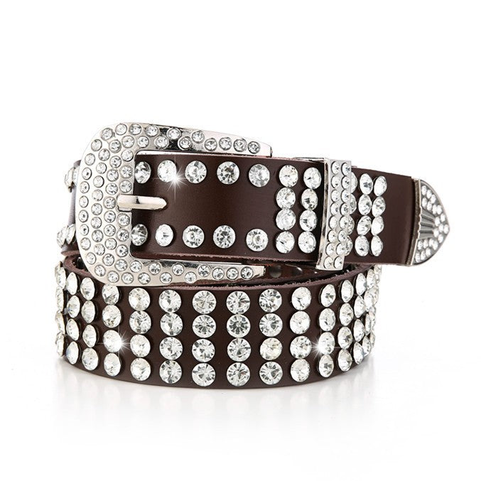 Women's Rhinestone Full Diamond Inlaid Belt