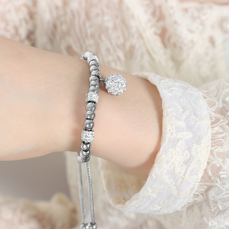 18K gold exquisite fashion heart/star/palm/round/ball/pearl design bracelet