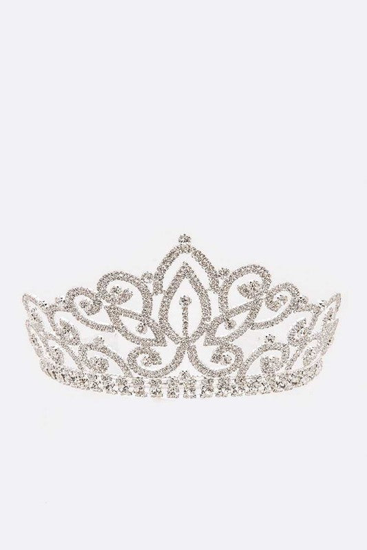 Large Statement Rhinestone Tiara