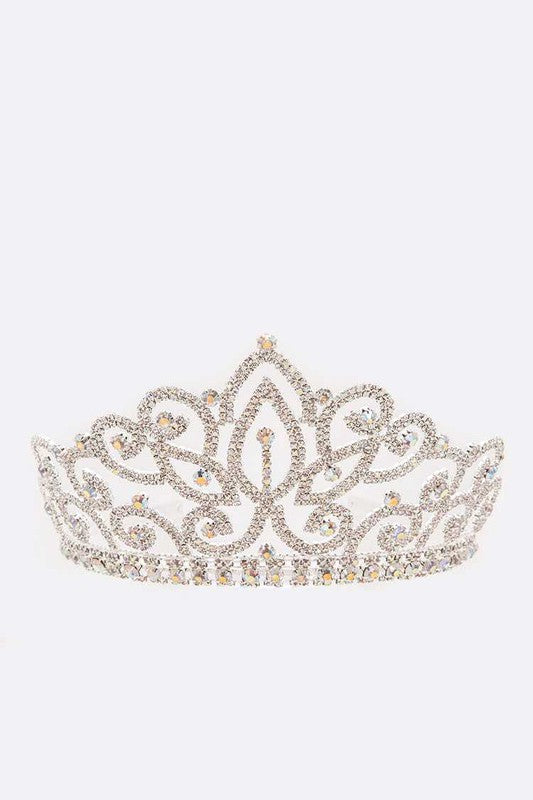 Large Statement Rhinestone Tiara