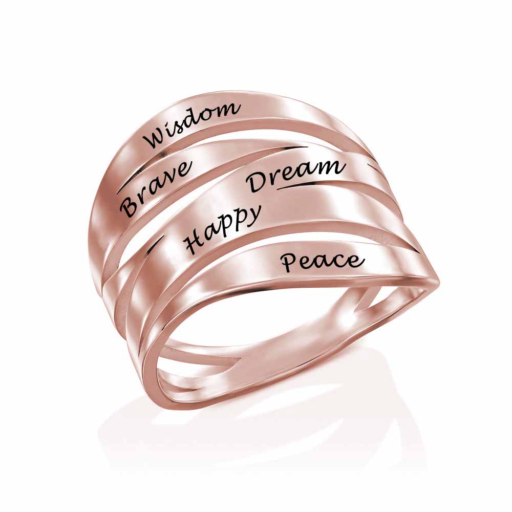 Elegant and radiant multi-ring surround ring