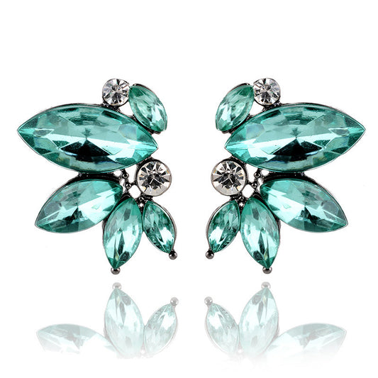 Rhinestone Decor Stud Earrings