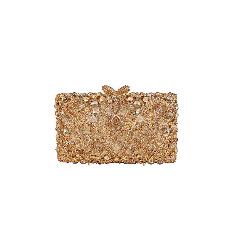 Cutout Rhinestone Girl Diamond Evening Bag