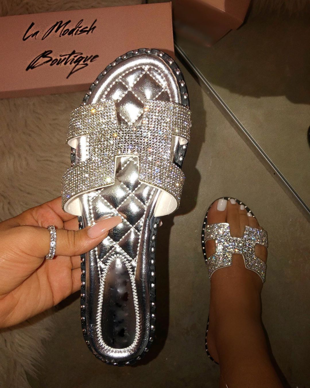 Summer New Style Rhinestone Women's Slippers