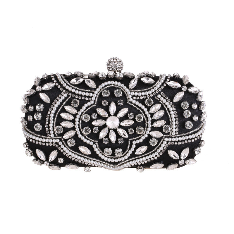 Diamond-studded ladies banquet evening bag