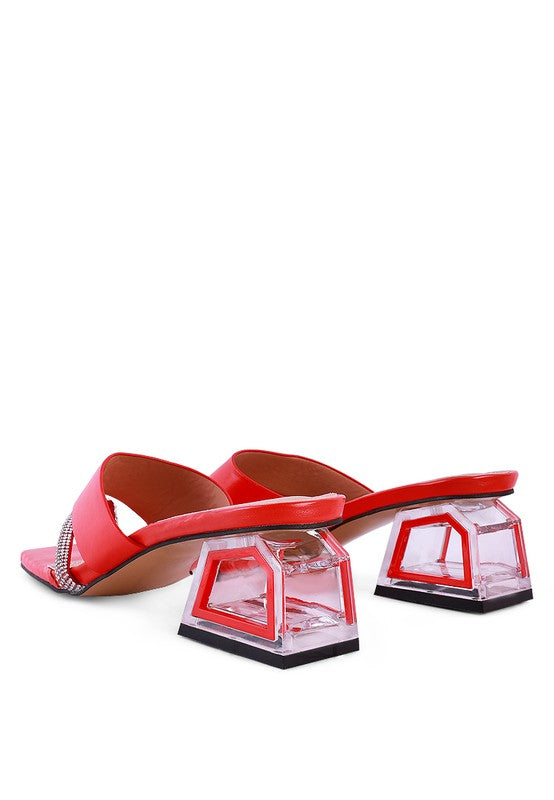 GOFLY NEVER MINIMAL LOW HEEL SANDALS