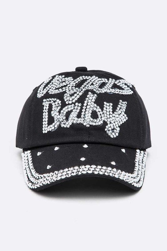 Vegas Baby Pave Stone Denim Cap