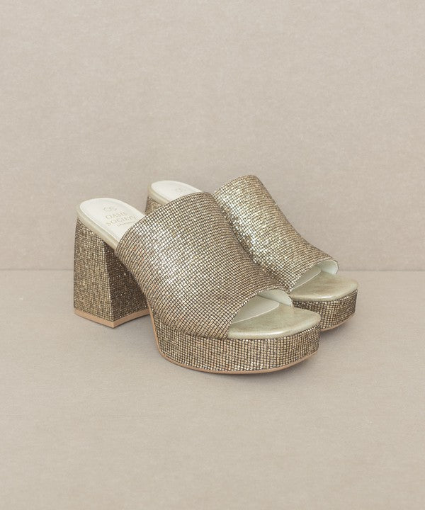 Oasis Society Crystal - Sparkling Platform Slide