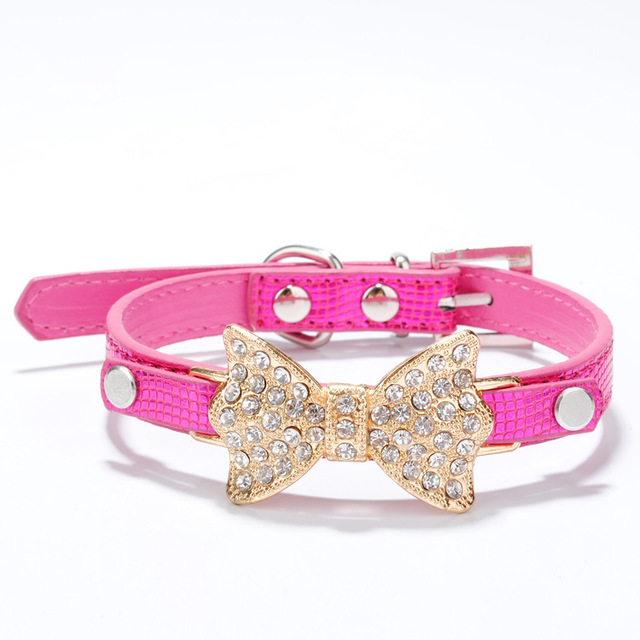 Bling rhinestone dog collar