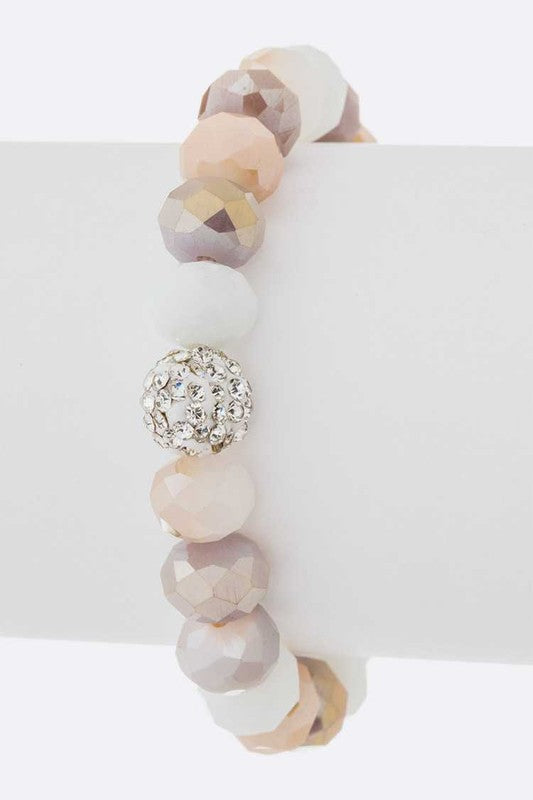 Crystal Bead Stretch Bracelet Set