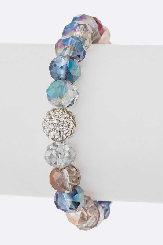 Crystal Bead Stretch Bracelet Set