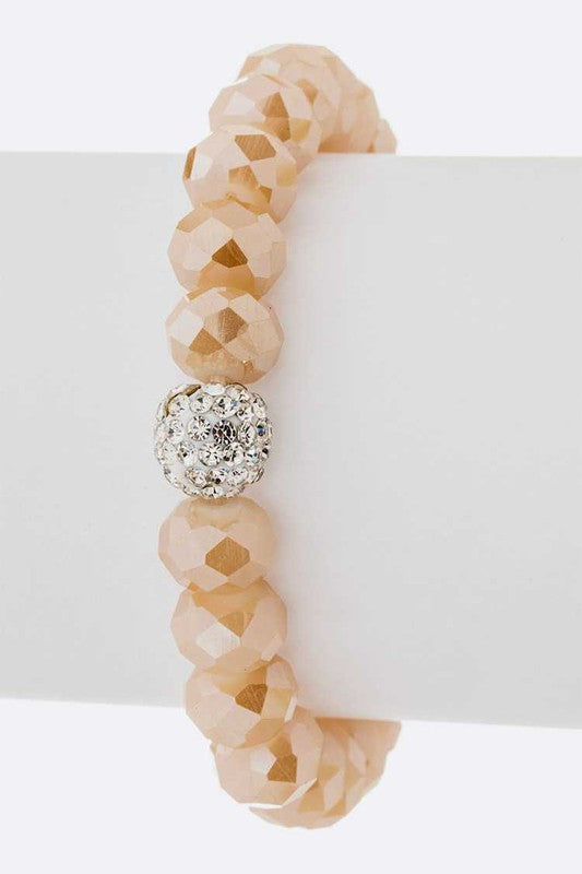 Crystal Bead Stretch Bracelet Set