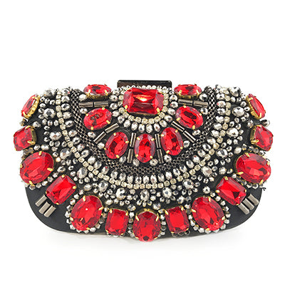 Diamond-studded ladies banquet evening bag