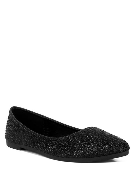 Denki Studded Ballerina Flats