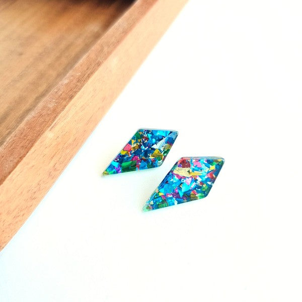 Crystal Studs - Blue Sparkle