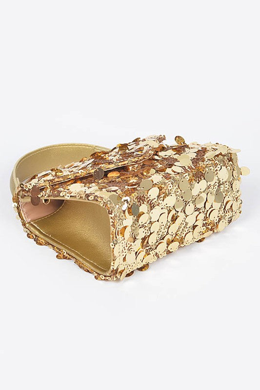 Large Sequins Crossbody Swing Bag