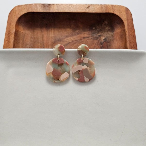 Addy Earrings - Camo Chic