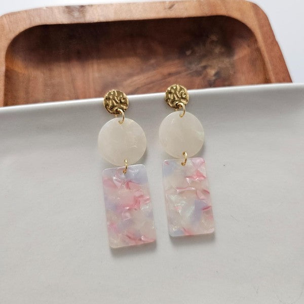 Nora Earrings - Iridescent Pastel