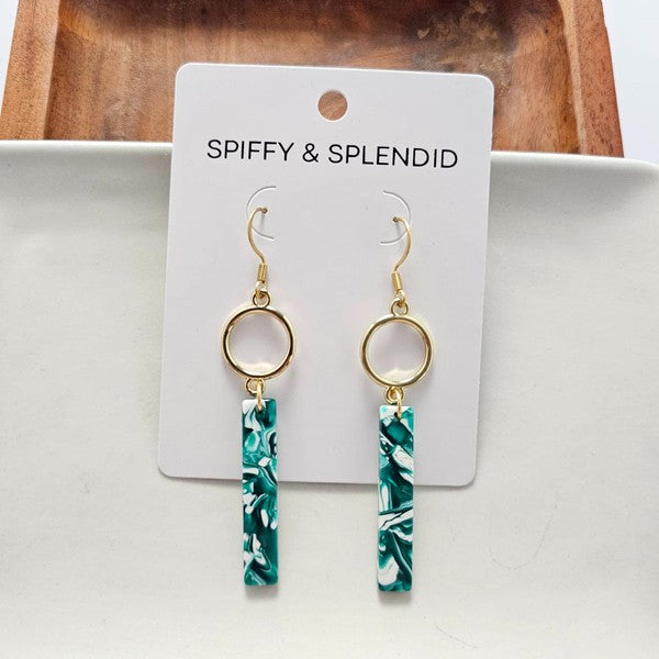 Isabella Earrings - Sea Green