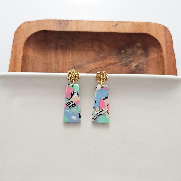 Mia Mini Earrings - 80's Pastel