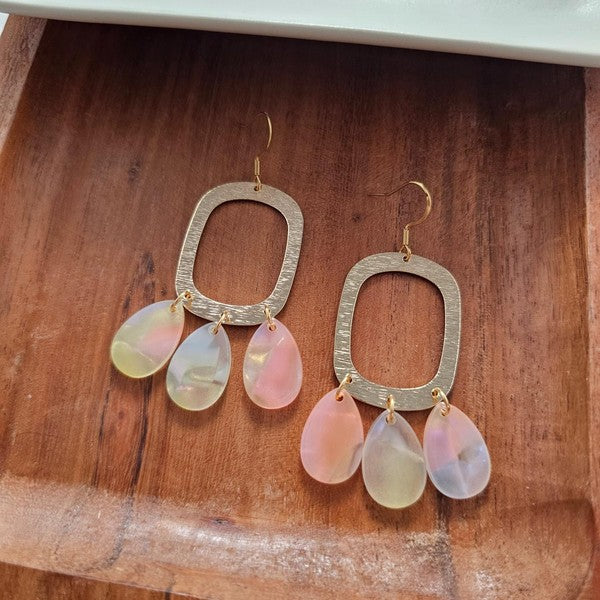 Ophelia Earrings - Iridescent Neon