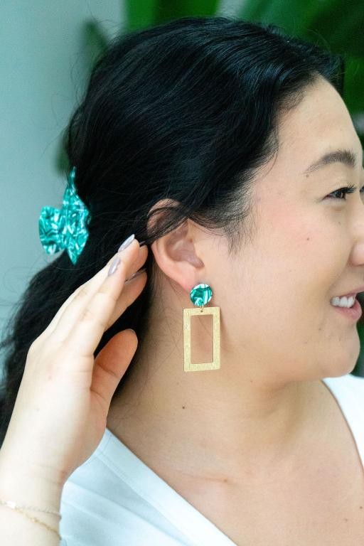 Rebecca Earrings - Sea Green