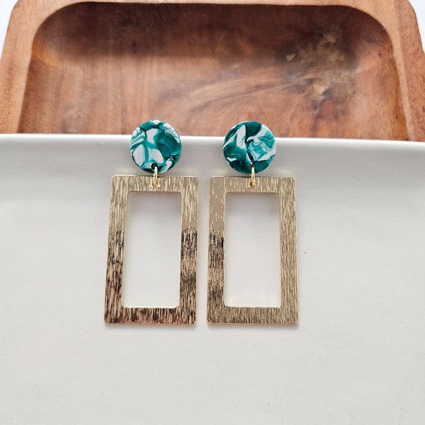 Rebecca Earrings - Sea Green