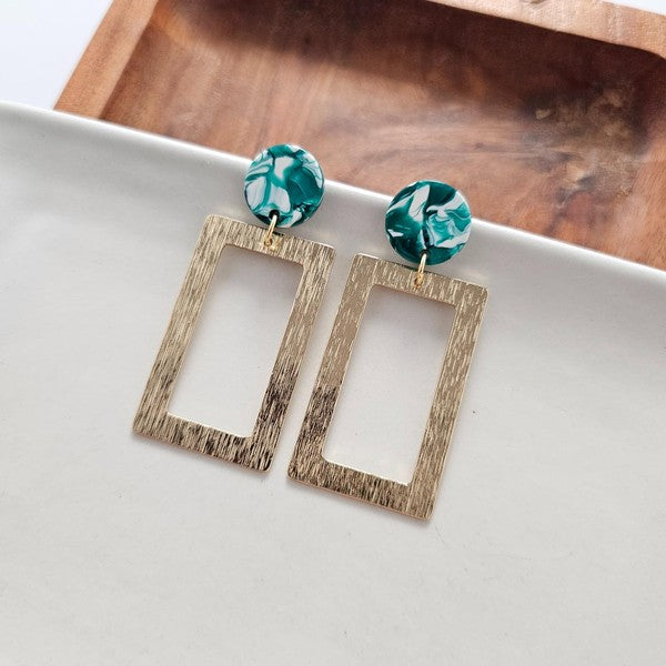 Rebecca Earrings - Sea Green