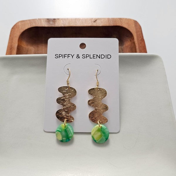 Hazel Earrings - Green