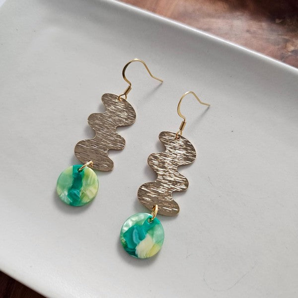 Hazel Earrings - Green