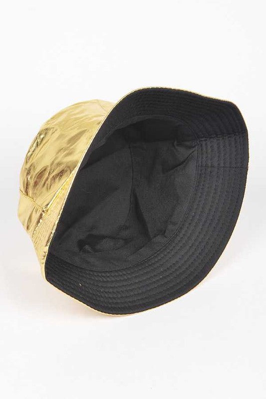 Metallic Shiny Bucket Hat