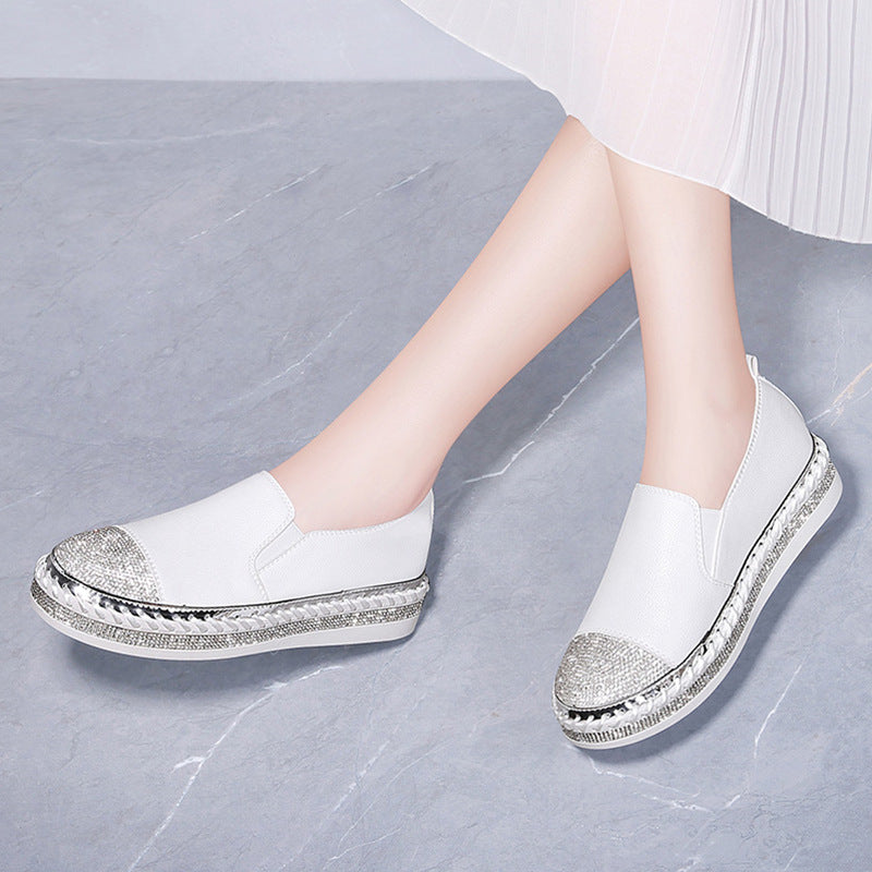 Rhinestone Flat Casual Shoes