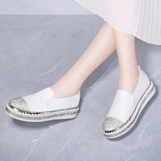 Rhinestone Flat Casual Shoes