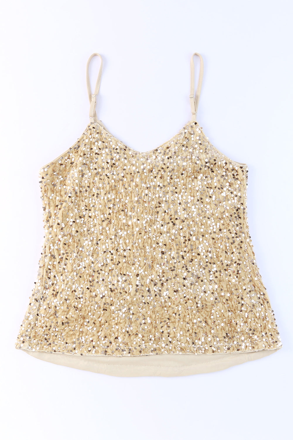 Sequin Adjustable Straps Cami