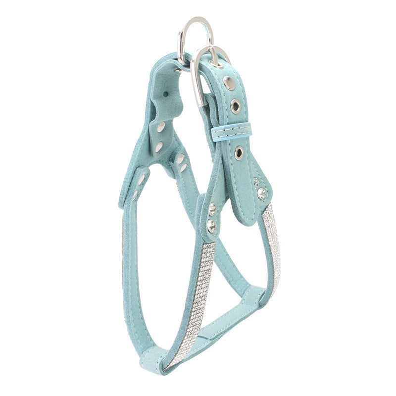 Rhinestone pet chest strap / harness