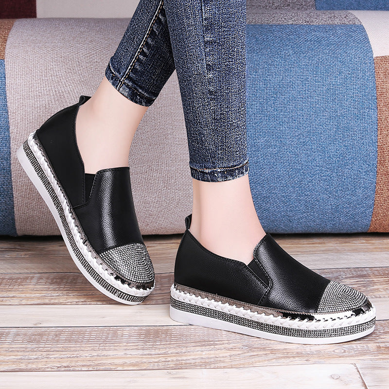 Rhinestone Flat Casual Shoes