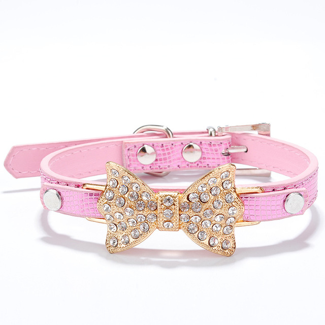 Bling rhinestone dog collar