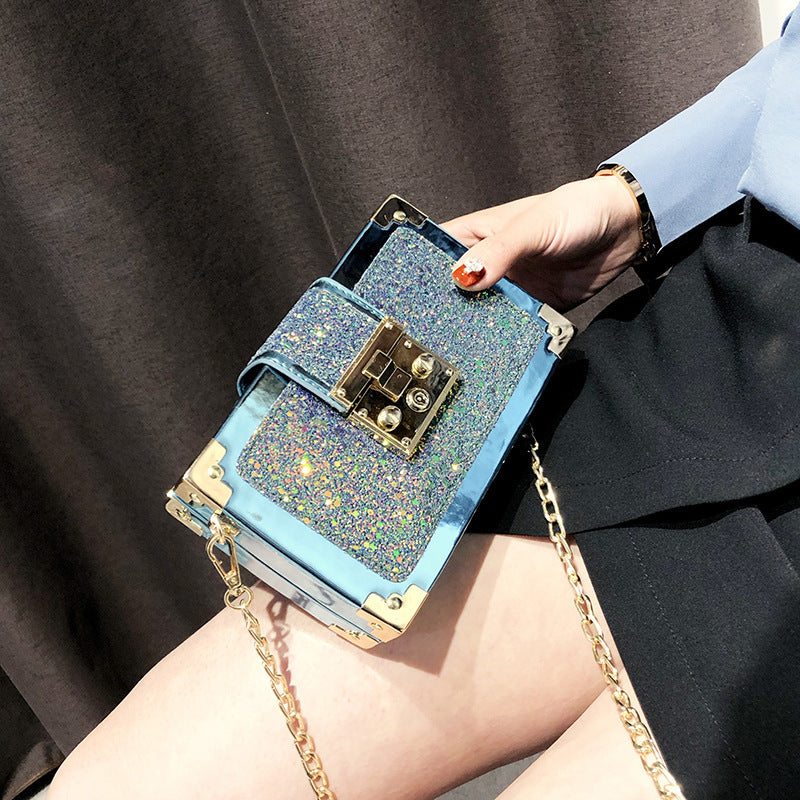 Sequins cool all-match one-shoulder messenger bag