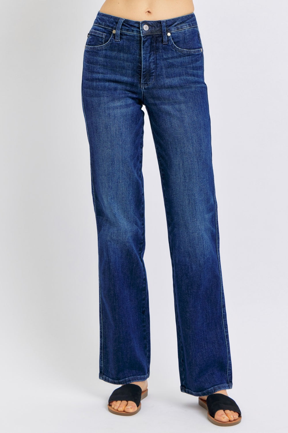 Judy Blue Full Size High Waist Tummy Control Straight Jeans