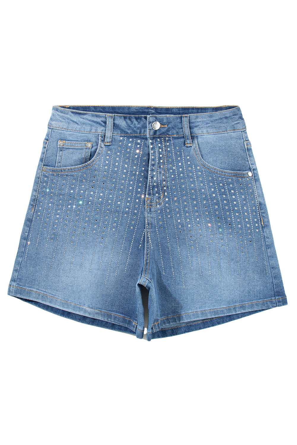 Ashleigh Blue Rhinestone Embellished Denim Shorts