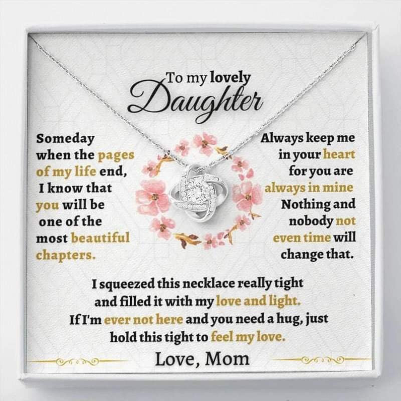 Fabulous Diamond Design Festive Gift Box Necklace for Your Beloved Daughter