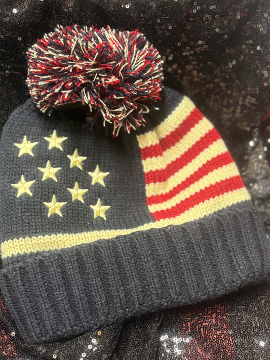 Fleece lined Flag Stocking Cap